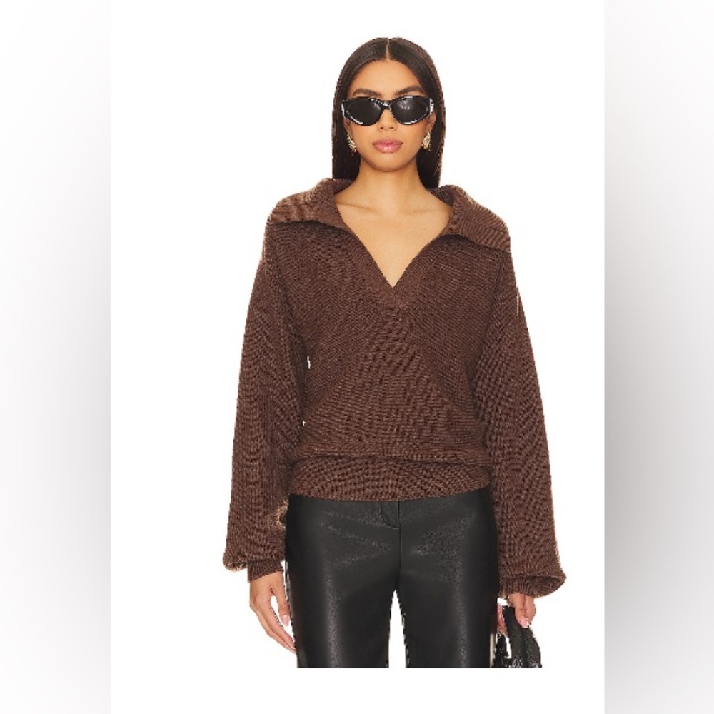 Cleo Collared Sweater - REVOLVE
